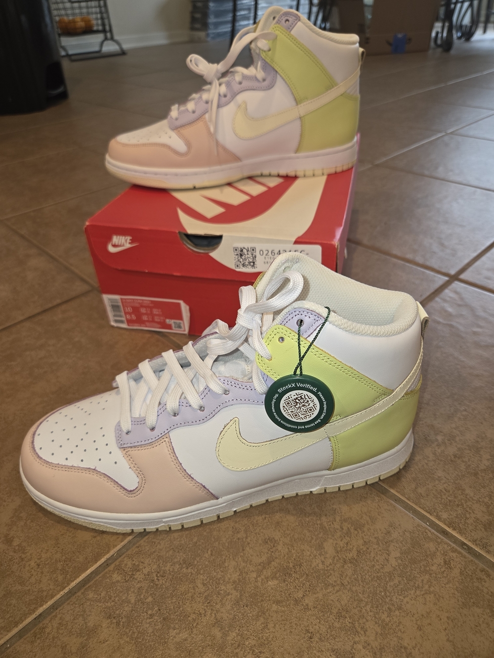 Nike Air Jordan 1 Mid Pastel Multi-Color Sneakers